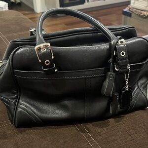 Coach Black Leather Women's Bag